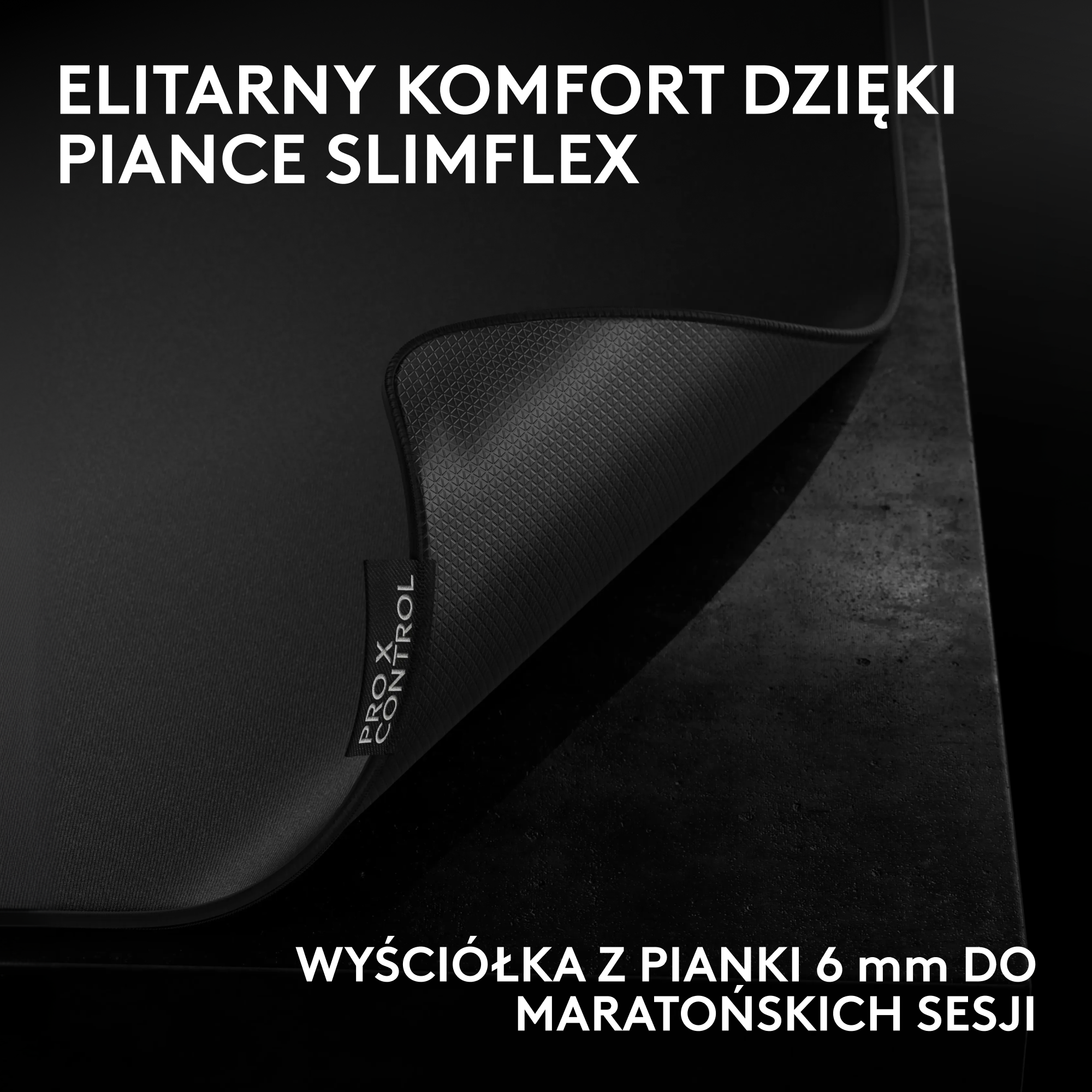 Podkładka pod mysz LOGITECH Pro X Control Czarny