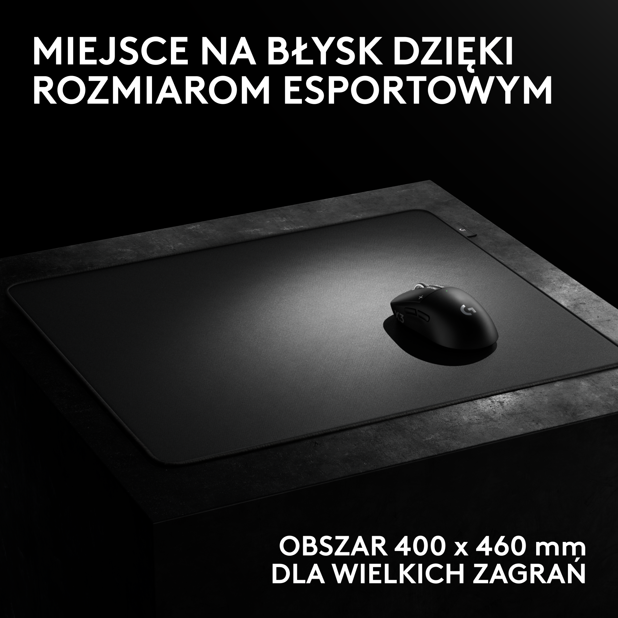 Podkładka pod mysz LOGITECH Pro X Control Czarny