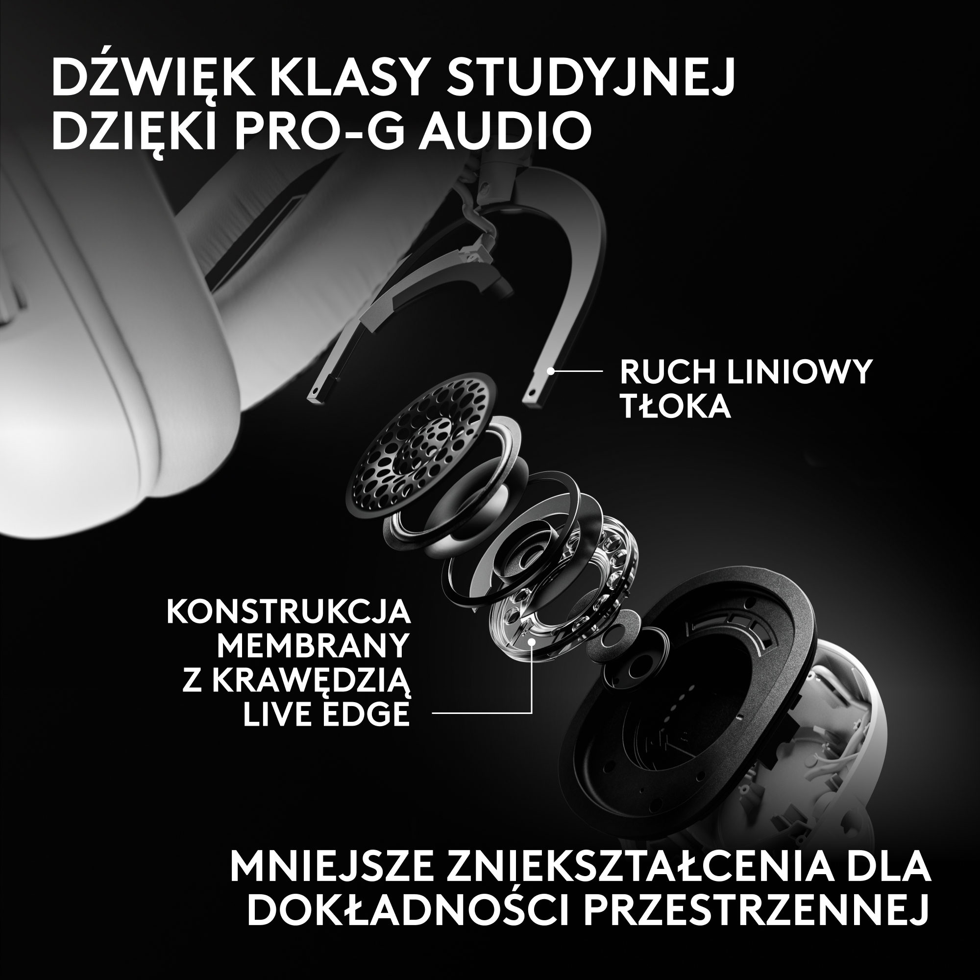 Słuchawki LOGITECH Pro X3 Lightspeed Biały