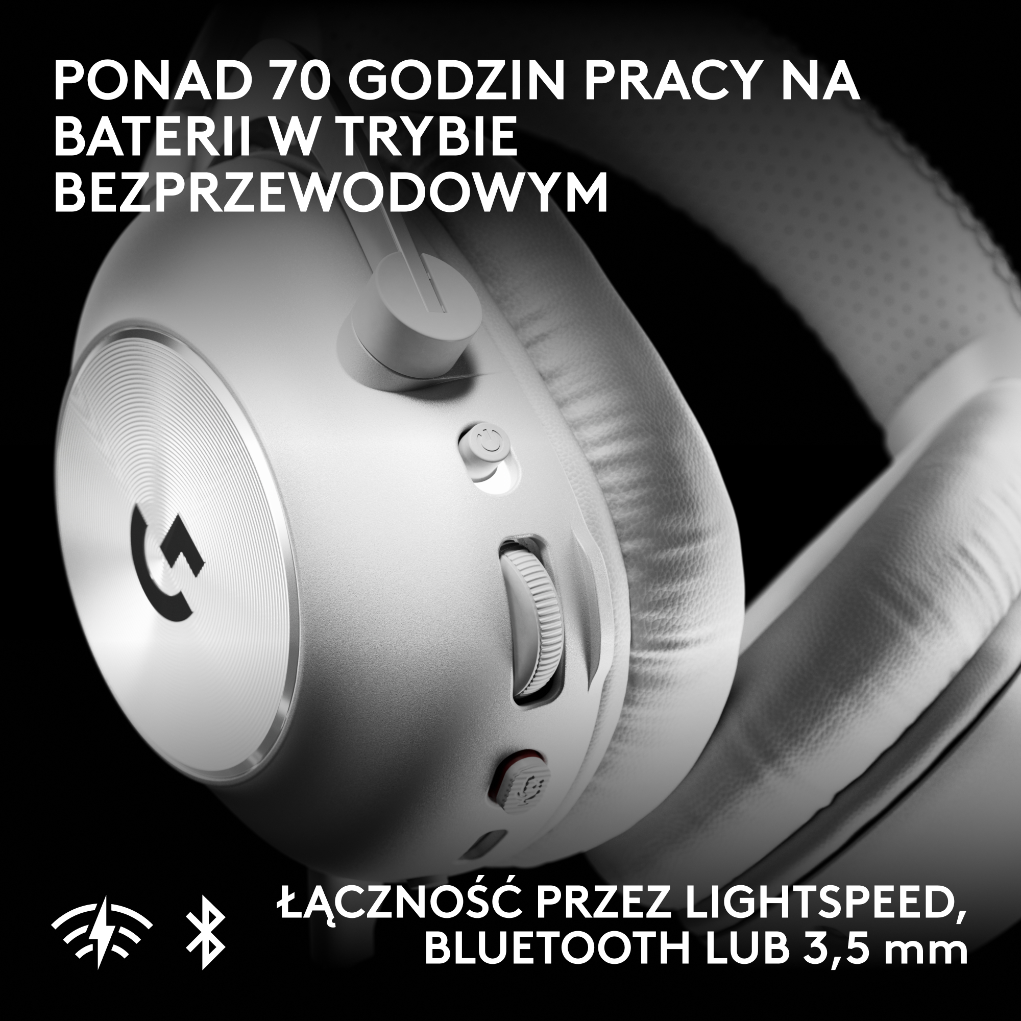 Słuchawki LOGITECH Pro X3 Lightspeed Biały