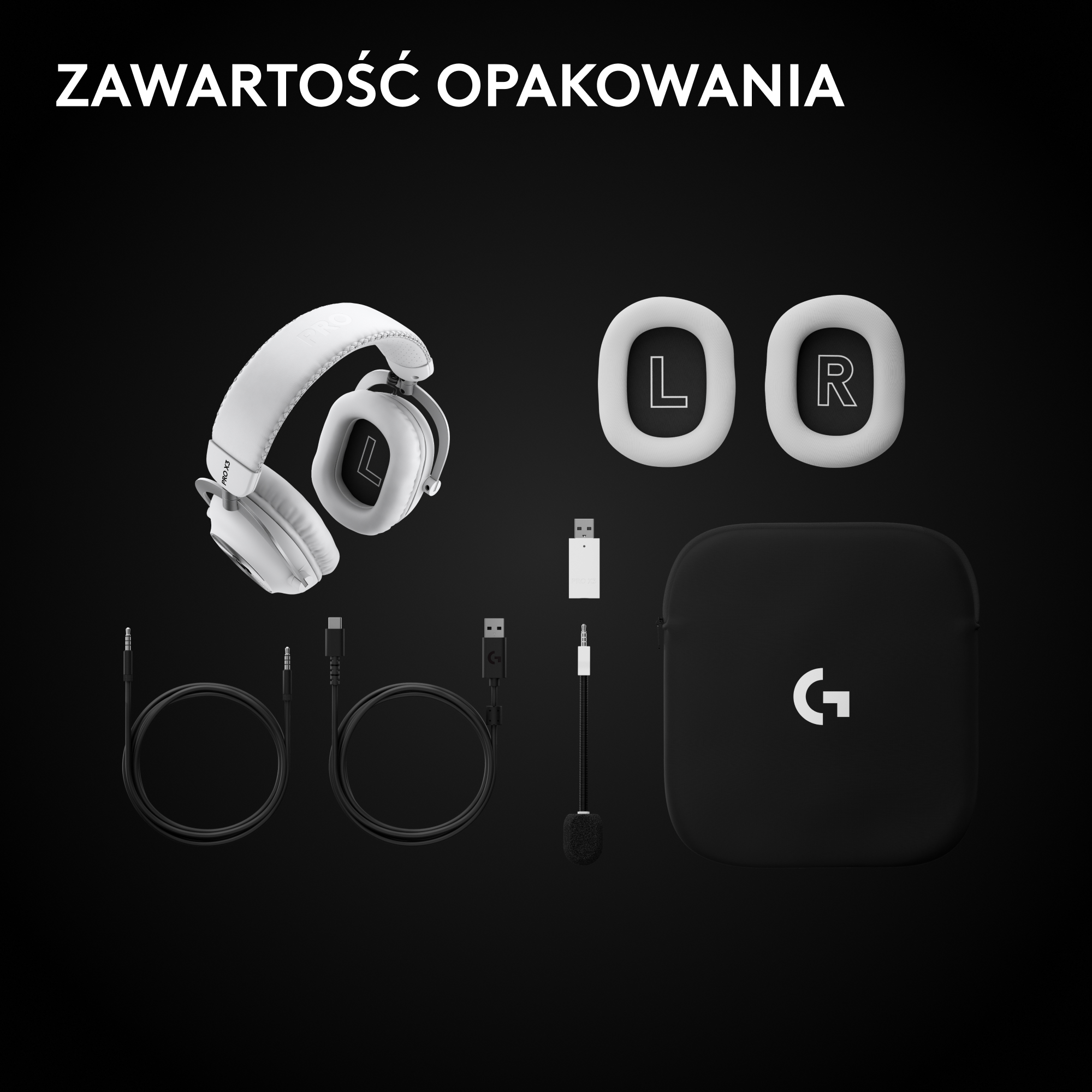 Słuchawki LOGITECH Pro X3 Lightspeed Biały