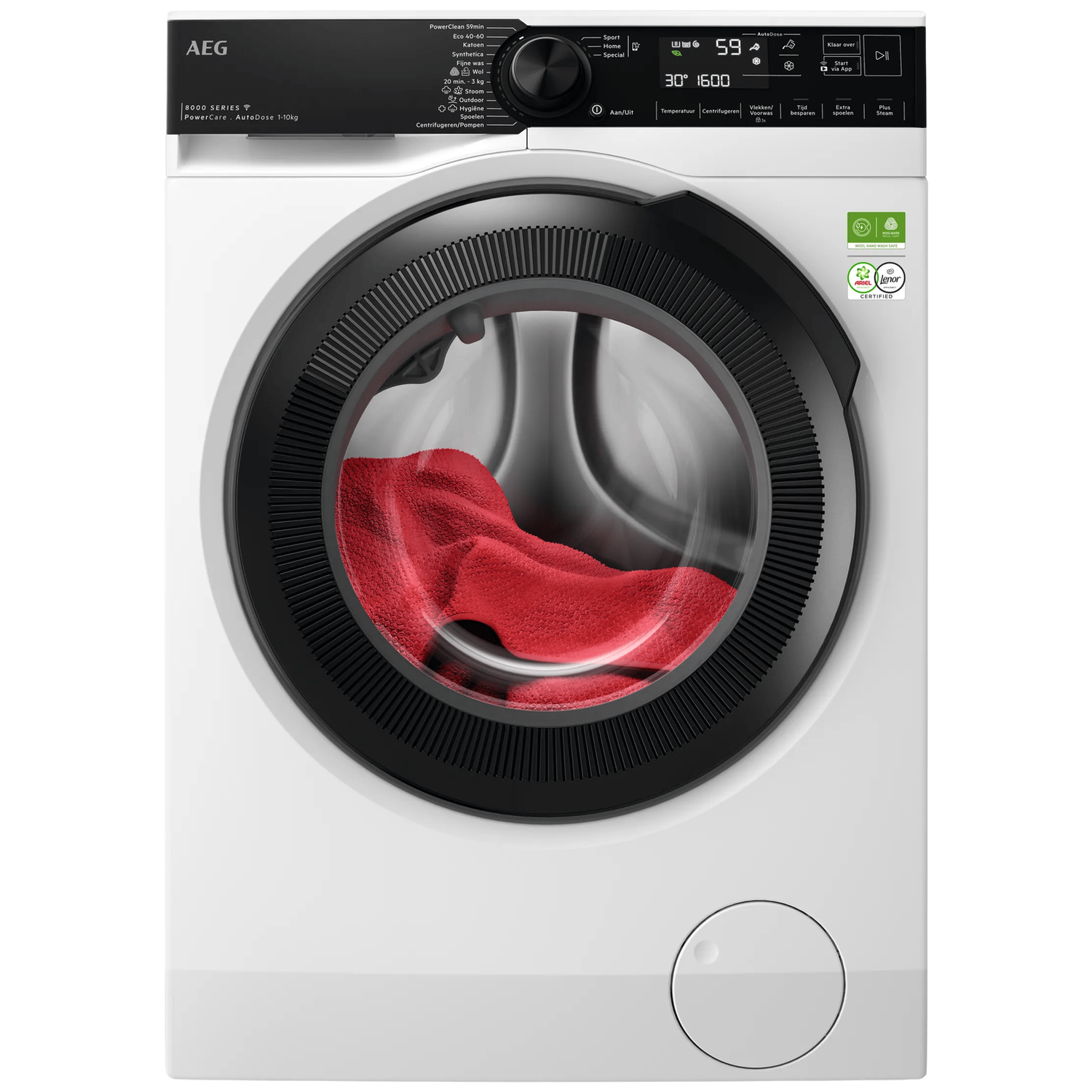 AEG LR8606AD4 8000 serie PowerCare - automatisch doseren Wasmachine (10 kg, 1600 rpm, A)