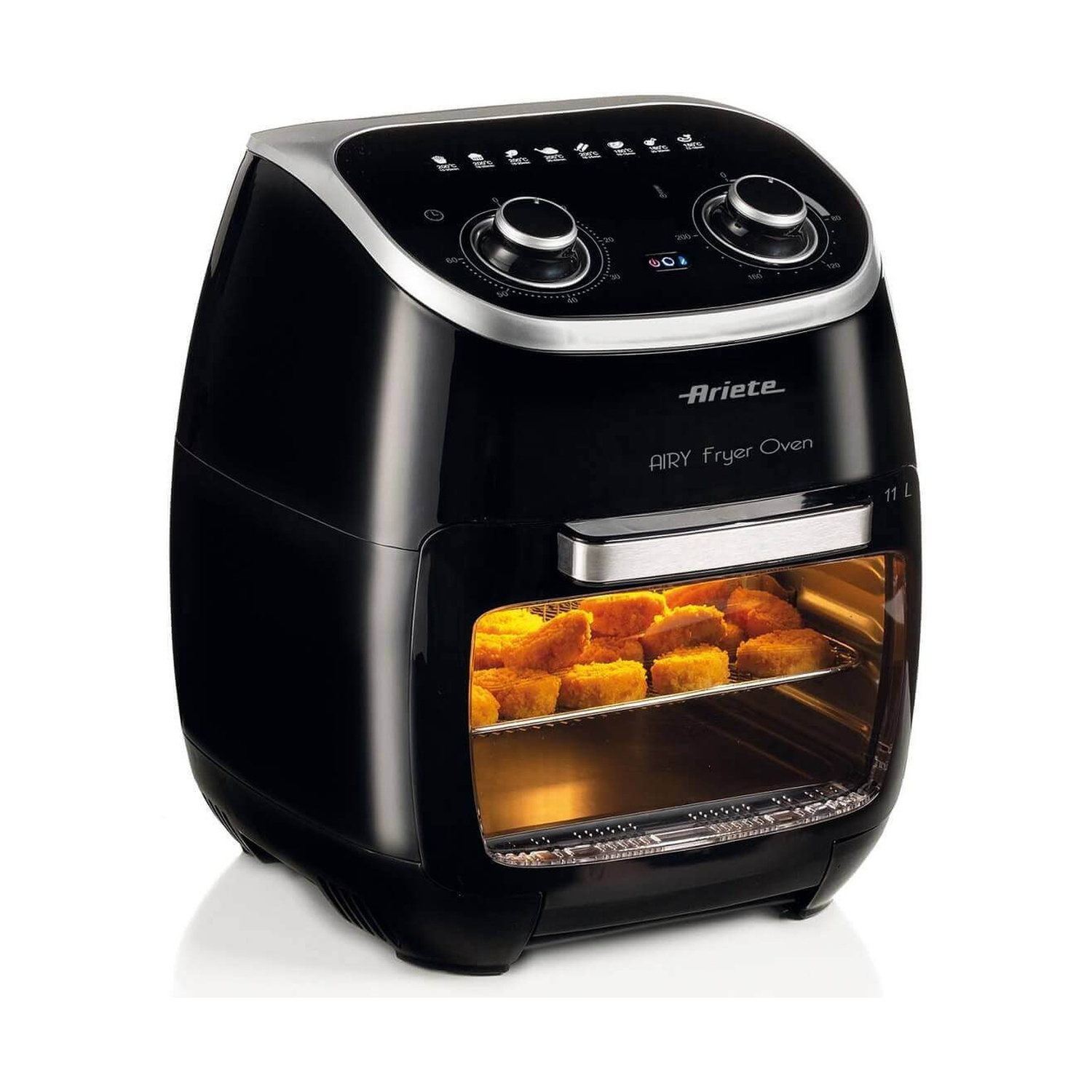 ARIETE FRIGGITRICE AD ARIA FRIGGITRICE AD ARIA, capacità 11 l, Max potenza 2000 W, NERO