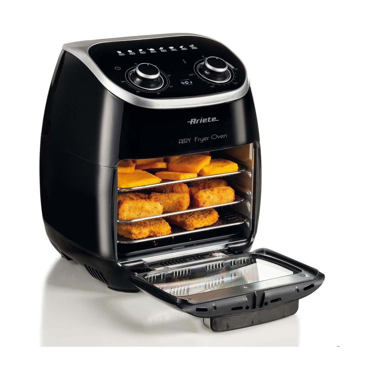 ARIETE FRIGGITRICE AD ARIA FRIGGITRICE AD ARIA, capacità 11 l, Max potenza 2000 W, NERO