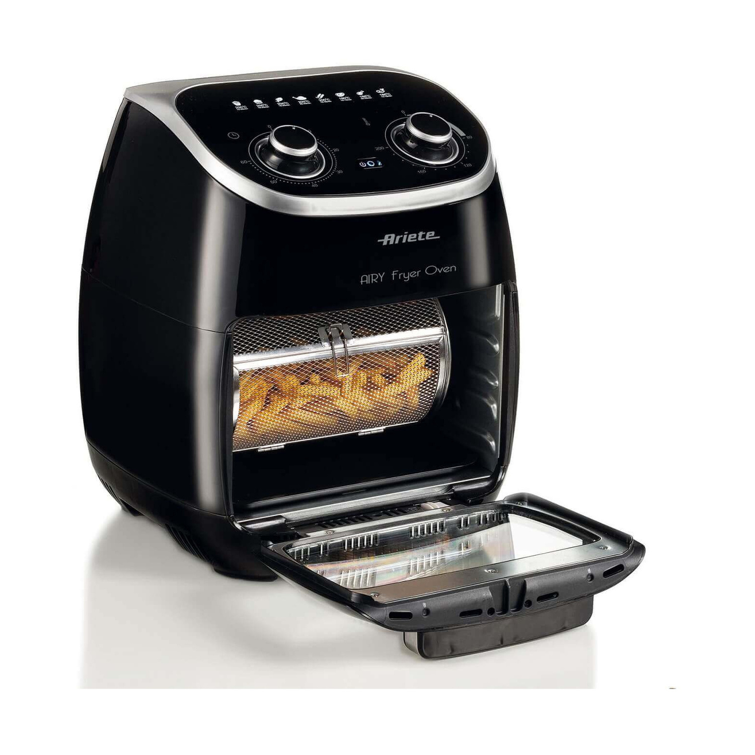 ARIETE FRIGGITRICE AD ARIA FRIGGITRICE AD ARIA, capacità 11 l, Max potenza 2000 W, NERO