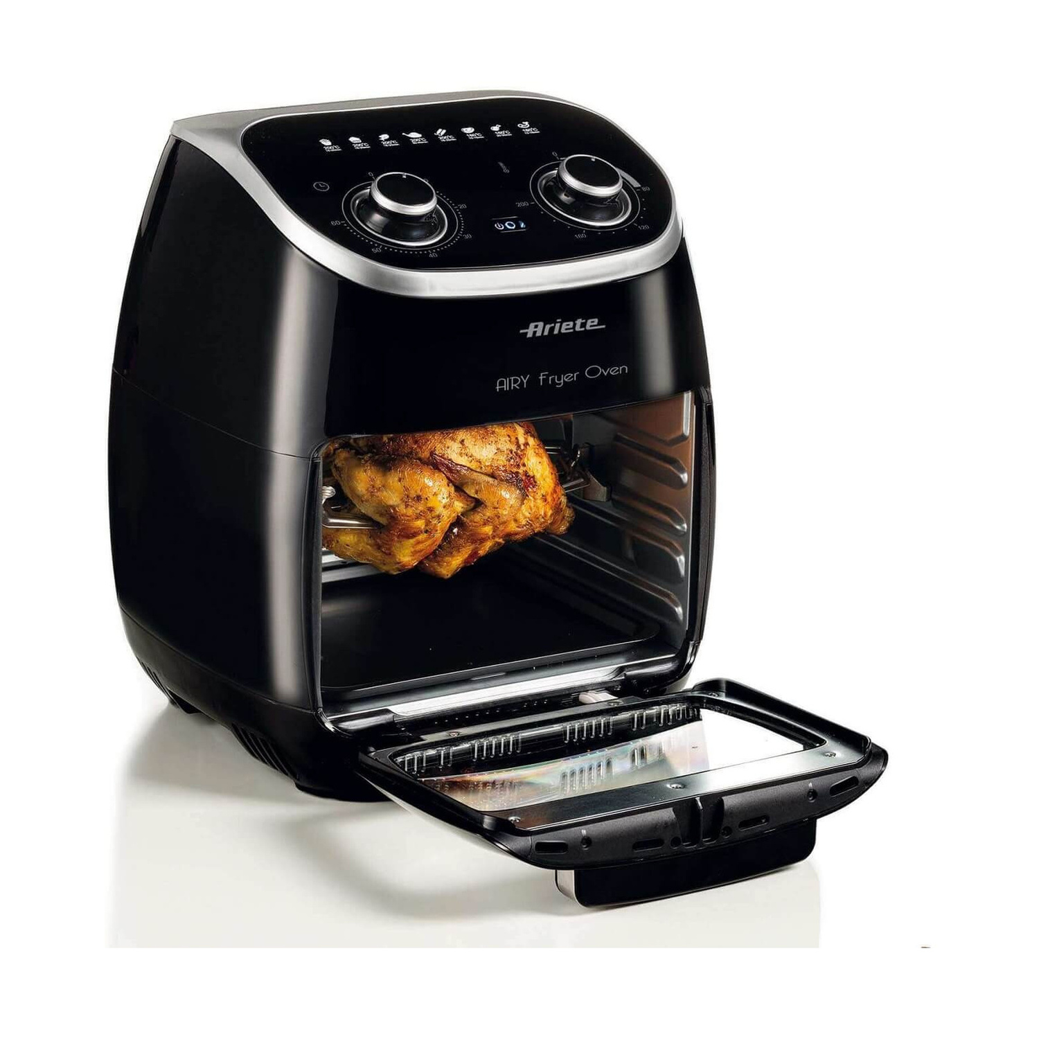 ARIETE FRIGGITRICE AD ARIA FRIGGITRICE AD ARIA, capacità 11 l, Max potenza 2000 W, NERO