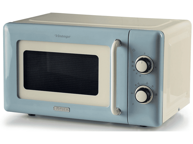 MICROONDE ARIETE FORNO MW VINTAGE 20 LT, capacità l, potenza microonde max 800 W, 6 livelli di potenza, Celeste