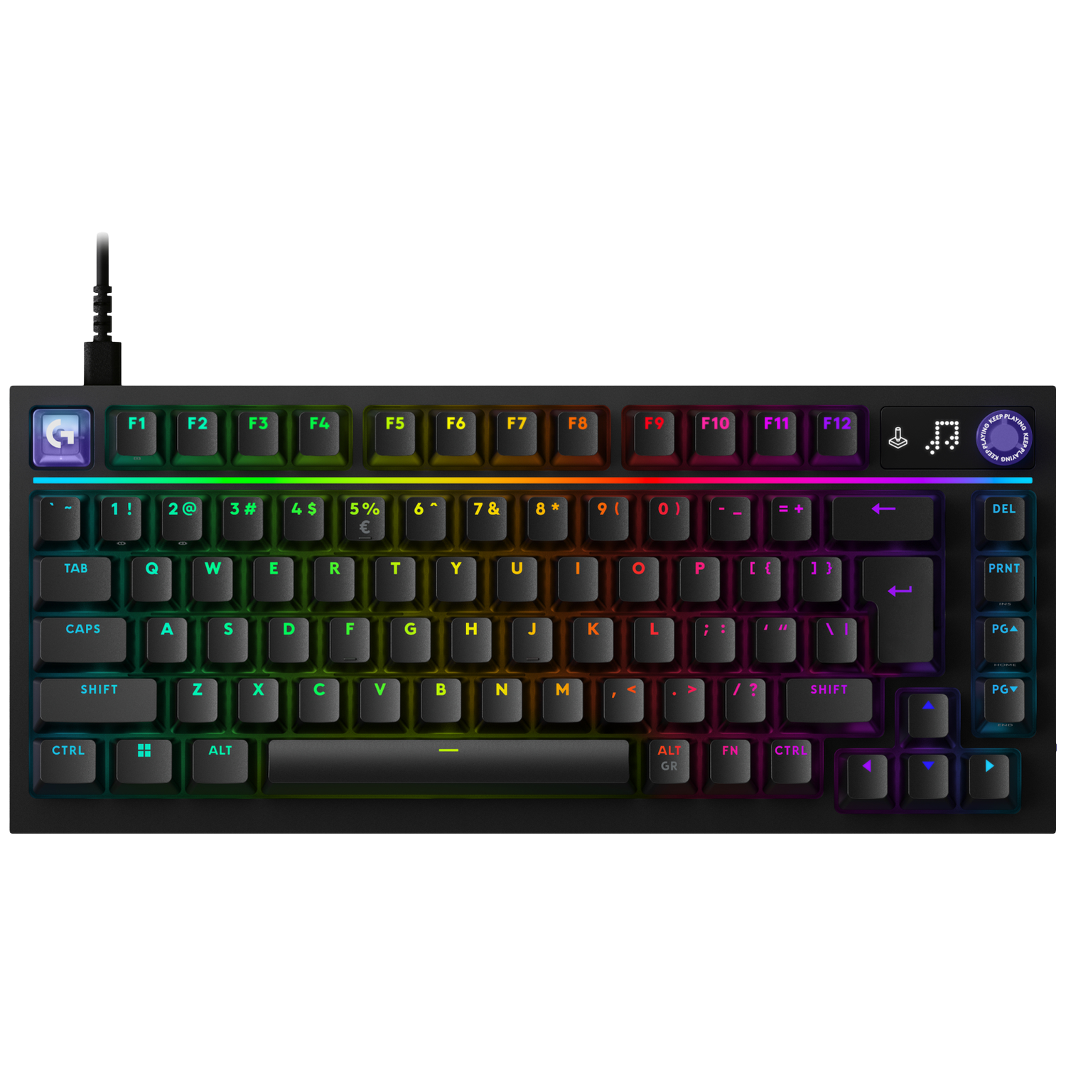Logitech G G316 X 75 - Usb-c Rgb Lightsync Pc Bedraad Gamingtoetsenbord Qwerty Zwart