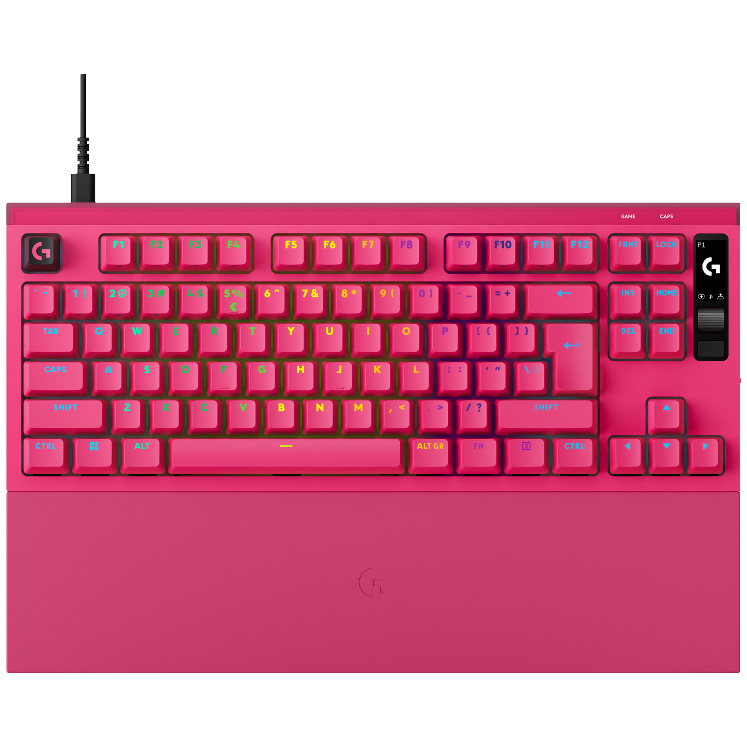 Logitech G Pro X2 Rapid (tenkeyless) Bedraad Magnetisch Gamingtoetsenbord Qwerty Roze