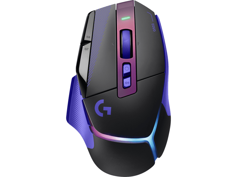 Logitech G502 X Plus Draadloze Gaming Muis Dark Lilac