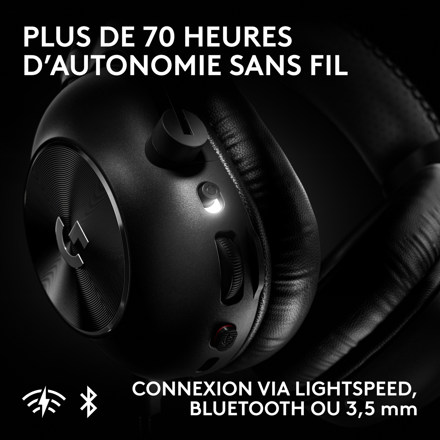 LOGITECH G PRO X3 LIGHTSPEED Over-ear Casque gaming Noir