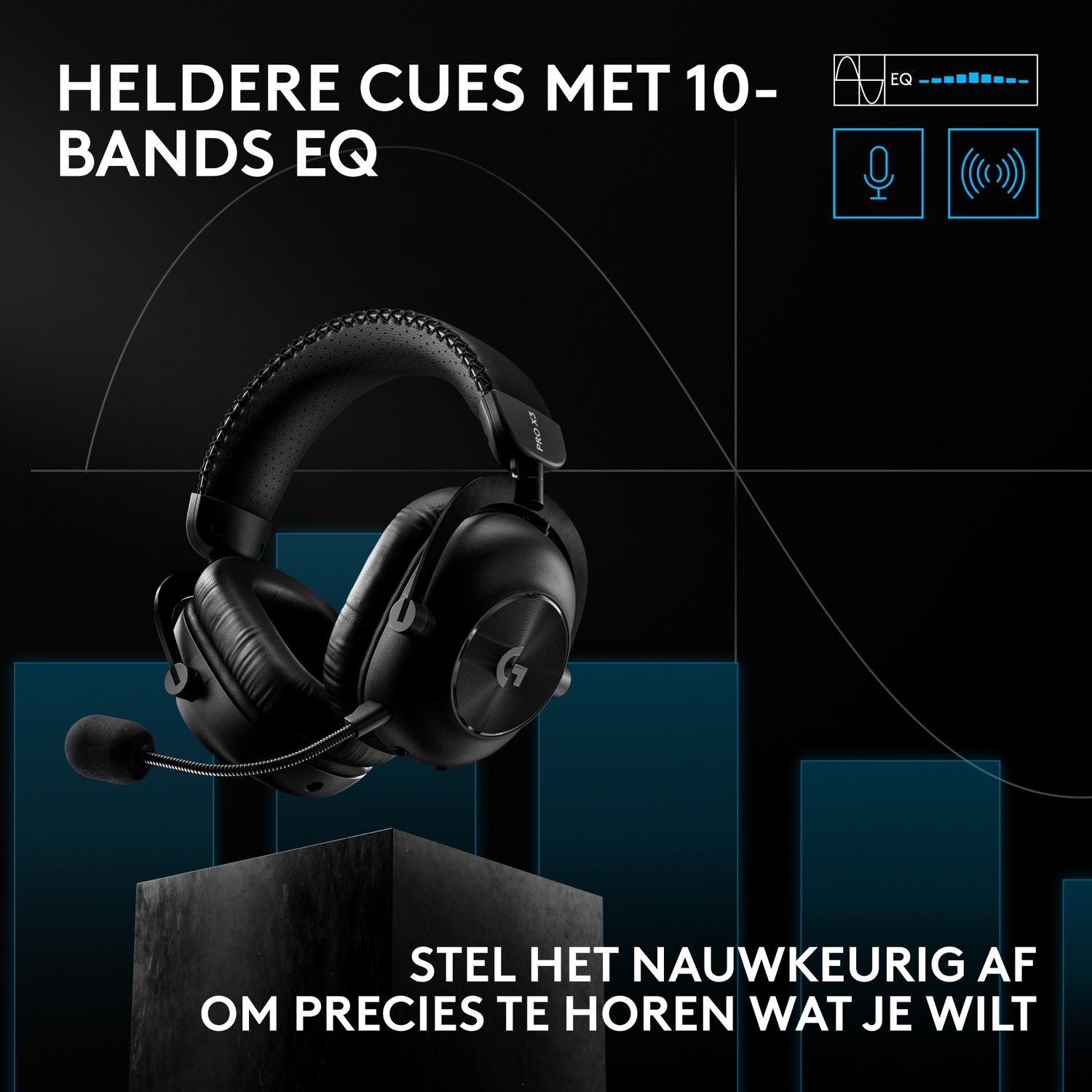 LOGITECH G PRO X3 LIGHTSPEED Over-ear Gaming-headset Zwart