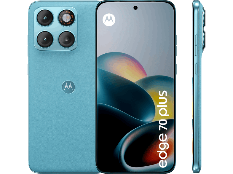 motorola edge 70 plus, Milky Blue, 256 GB, 8 6.78 " Extreme AMOLED Super HD (1.5K), Snapdragon 7s Gen 3, 6500 mAh