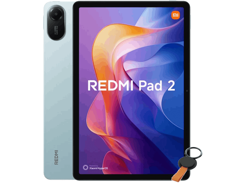 Tablet - Xiaomi Redmi Pad 2 + Ring Holder, 11 " 2.4K, 4 GB RAM, 256 GB, Dolby Atmos,MediaTek Helio G100 Ultra, Verde menta, Incluye Holder