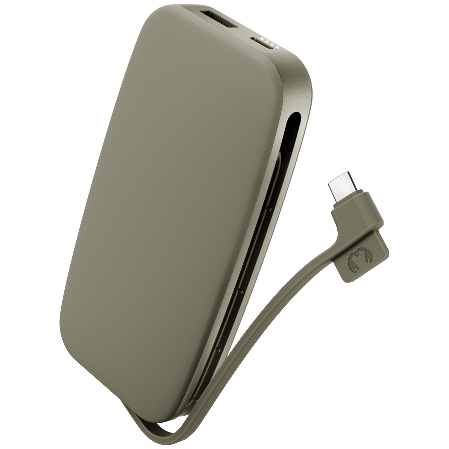 Fresh 'n Rebel 30w Integrated-cable 12.000 Powerbank Dried Green