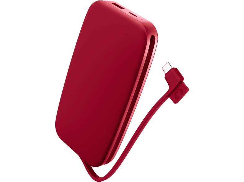 Fresh 'n Rebel Powerbank 18000 mAh 30W met geïntegreerde kabel Berry Red