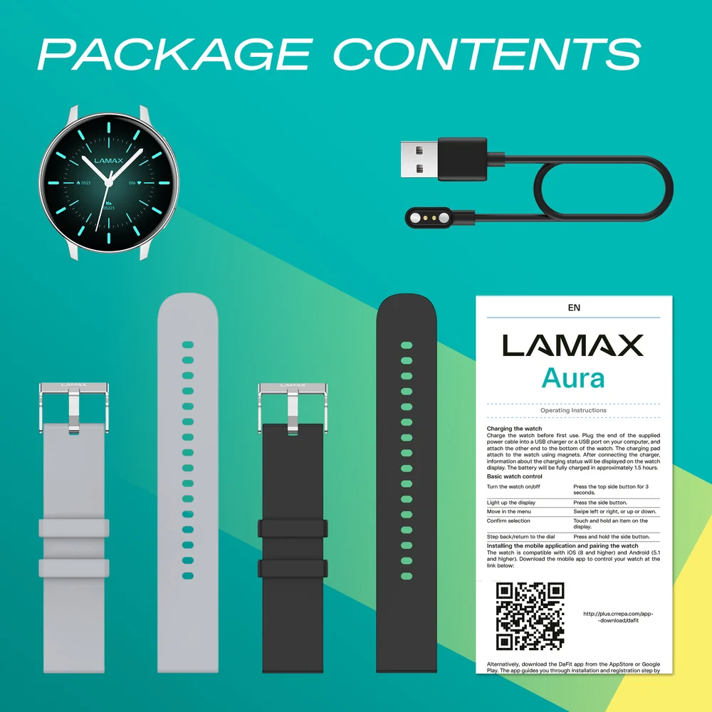 LAMAX Aura okosóra, ezüst (8596687004100)