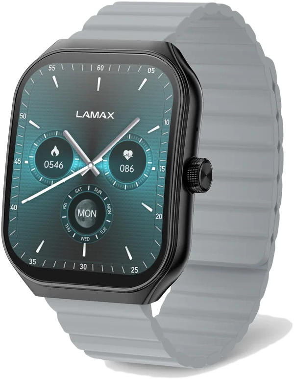 LAMAX Flow okosóra, AMOLED, fekete (8596687004506)