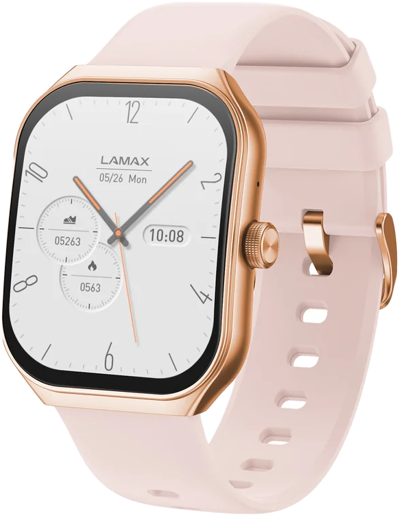LAMAX Flow okosóra, AMOLED, rózsaarany (8596687004605)