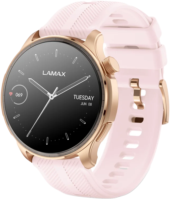 LAMAX Prism okosóra, AMOLED, rózsaarany (8596687004407)