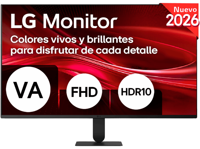 Monitor - LG 32U401B-B, 31.5" Full-HD, 120 Hz, 5ms, VA (Alineación Vertical), 1x HDMI, HDR 10, Negro
