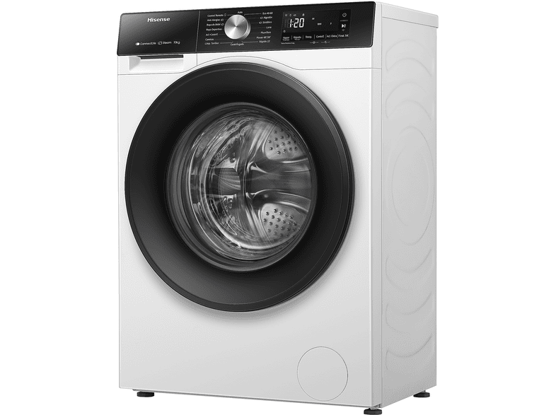 Lavadora Hisense WF3S1043BW1, Serie 3S, 10kg, 1400rpm, clase A-10%, 41 kWh/100 ciclos, 72dB, programas Smart automáticos, Inverter, Vapor, WiFi,... – imagen 2