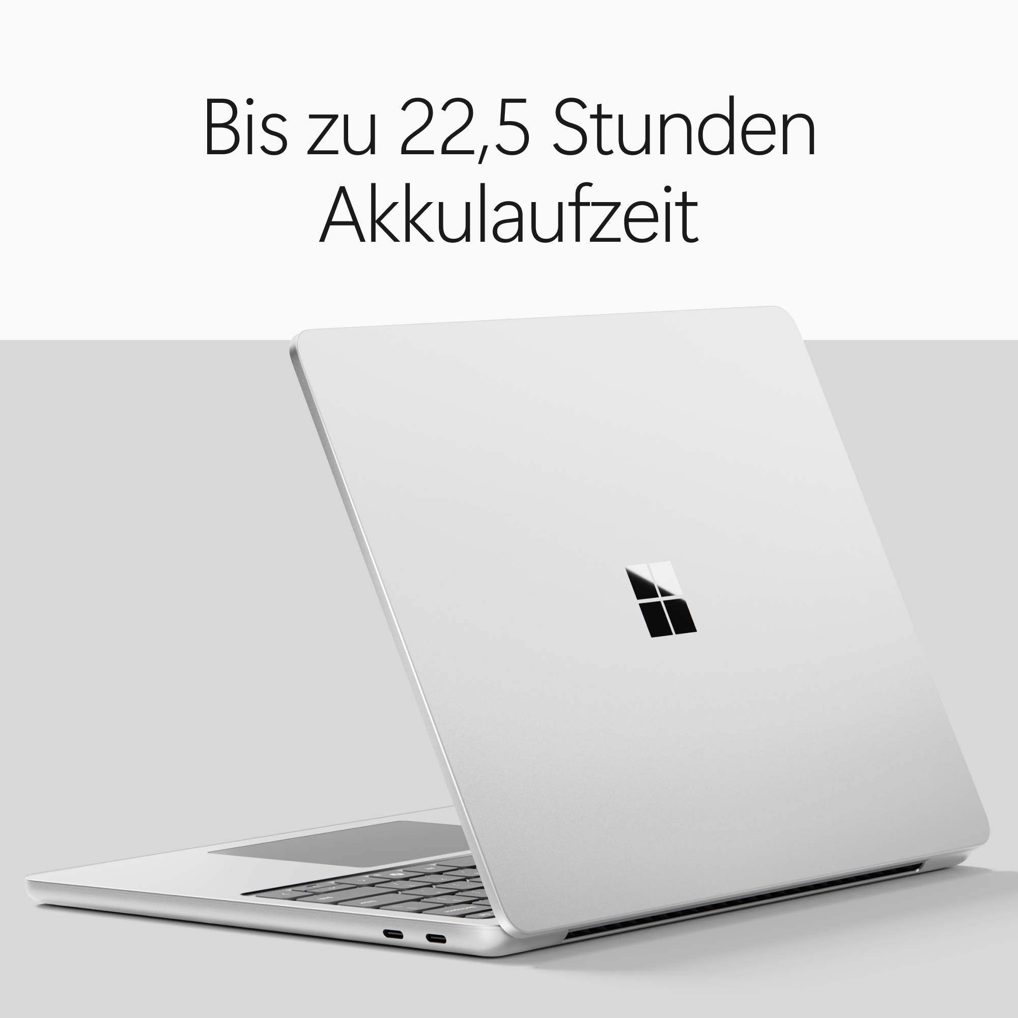 MICROSOFT Surface Laptop, 13 Zoll LCD, Snapdragon® X2 Plus (6 Kerne), 16GB RAM, 256GB UFS, Platin, Windows 11 Home, neuestes Modell (2. Edition)