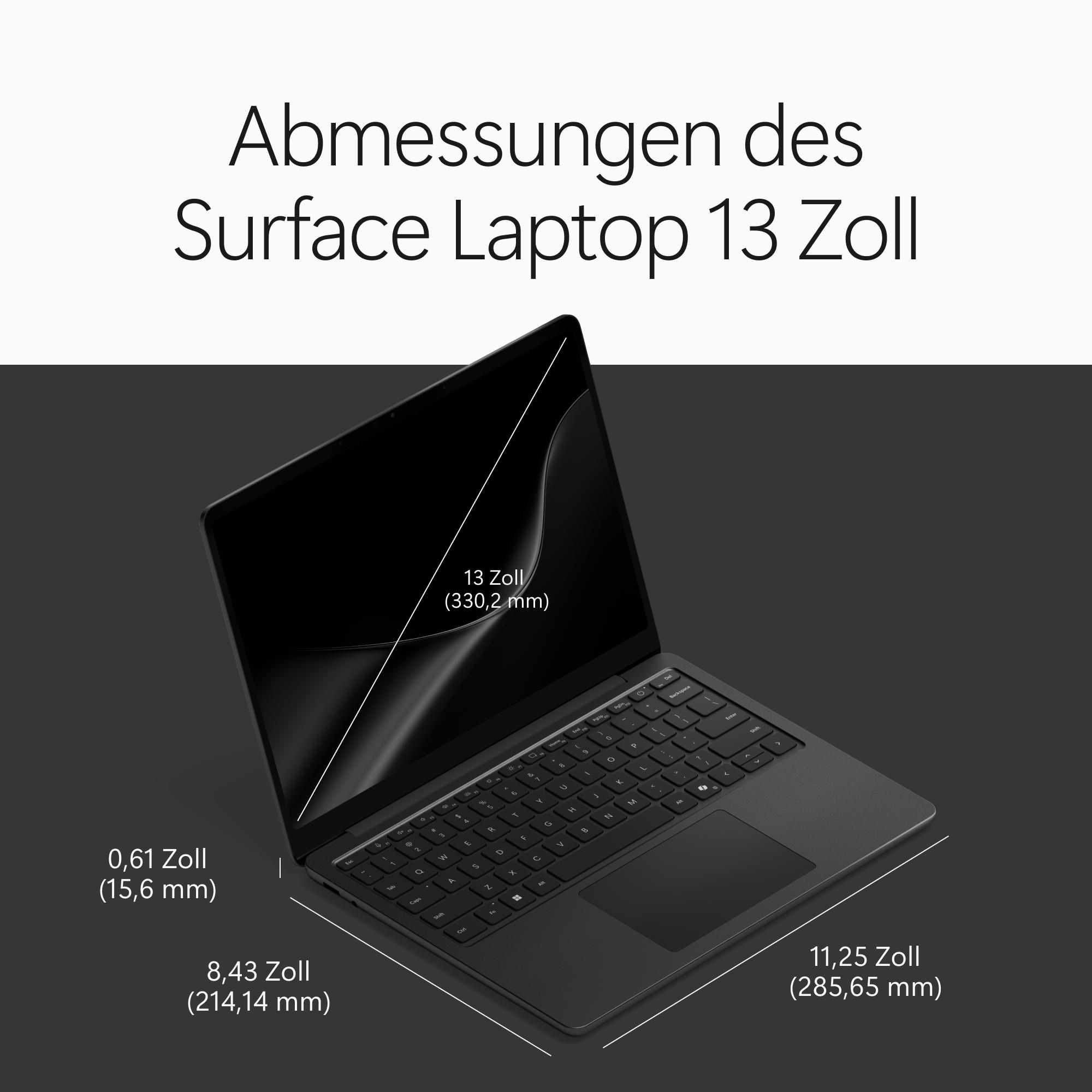 MICROSOFT Surface Laptop 13 Notebook, 13 Zoll, Qualcomm Snapdragon X2 Plus Prozessor, 16 GB, 256 GB, Windows 11 Home, Adreno™ Onboard Graphics