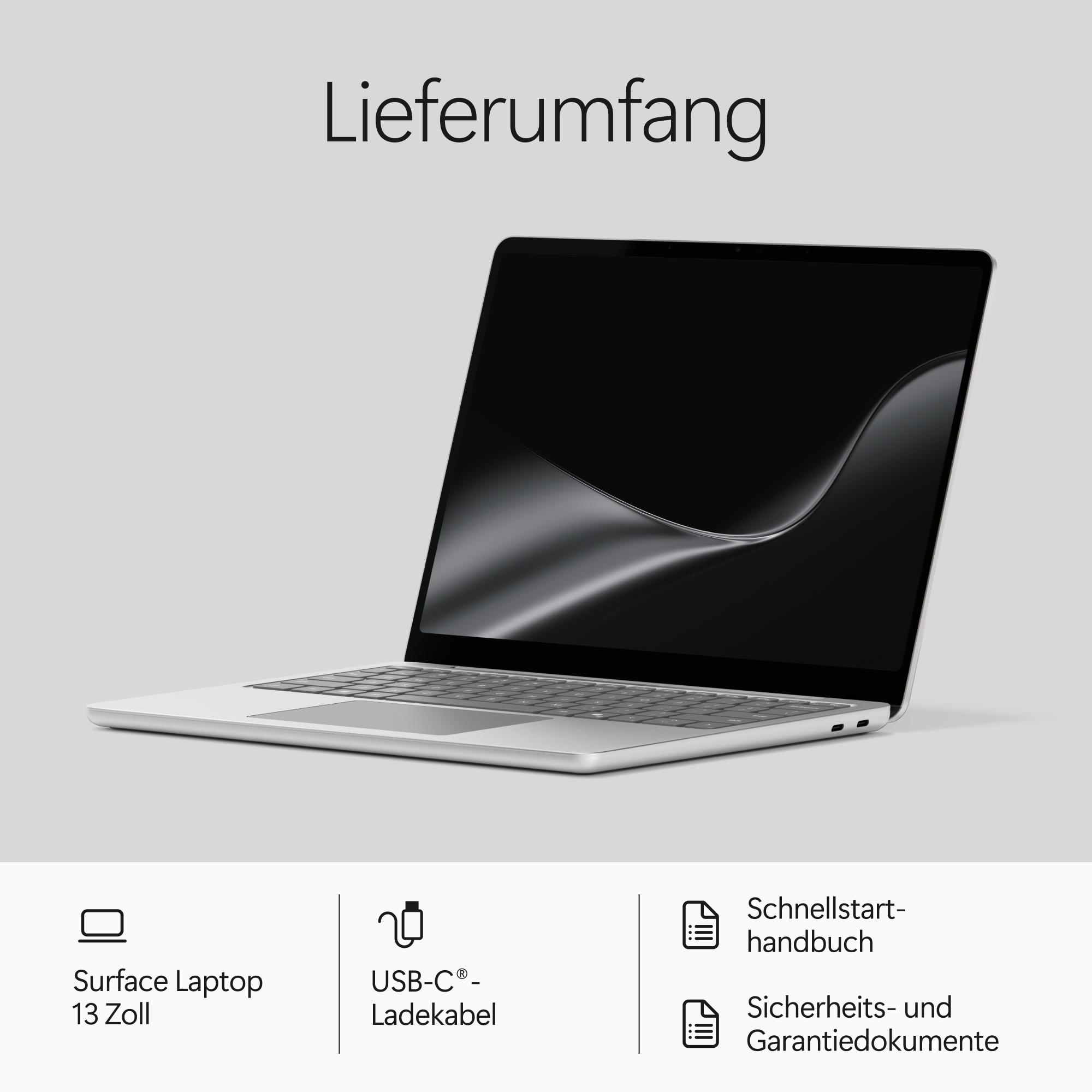 MICROSOFT Surface Laptop 13 Notebook, 13 Zoll, Qualcomm Snapdragon X2 Plus Prozessor, 16 GB, 512 GB, Windows 11 Home, Adreno™ Onboard Graphics