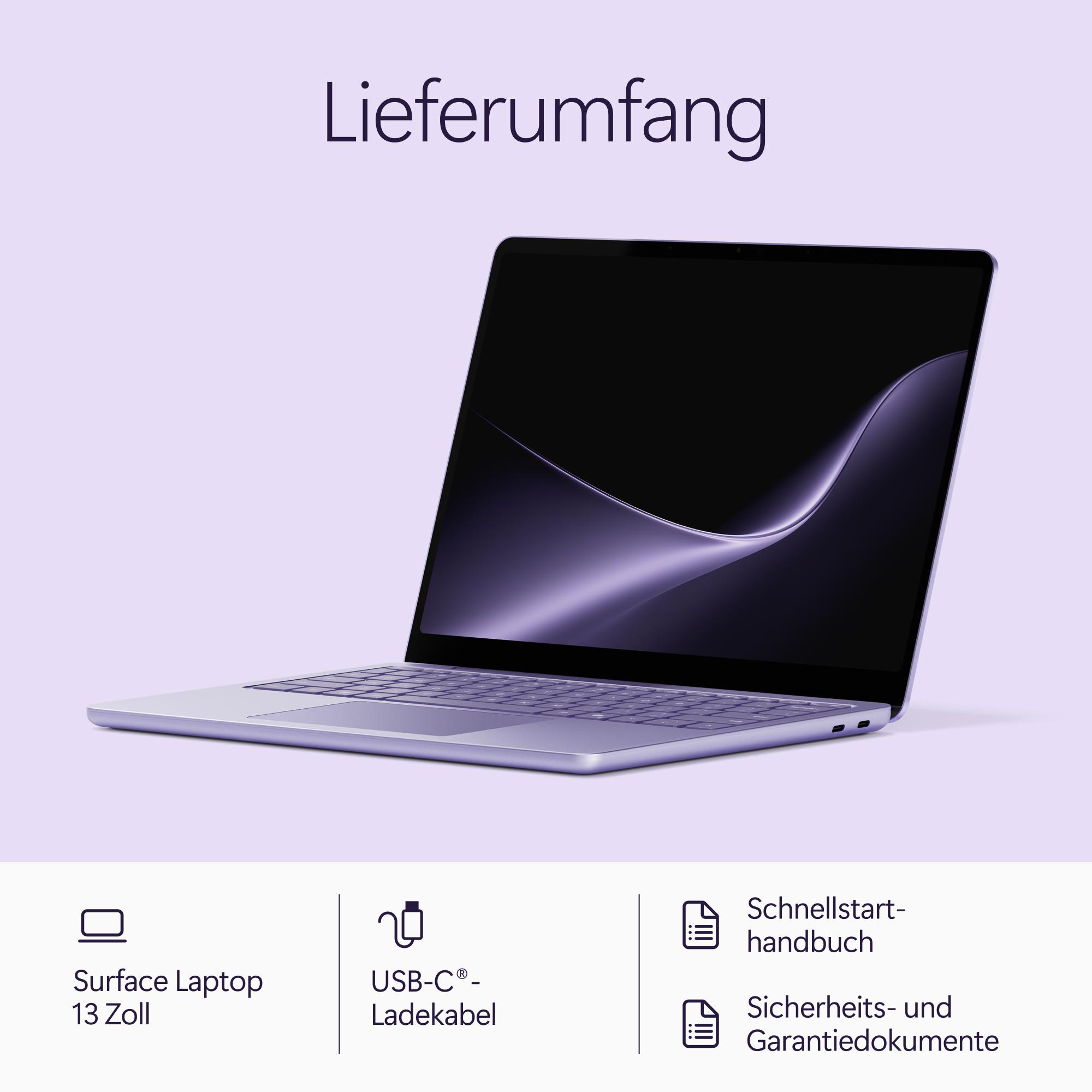 MICROSOFT Surface Laptop 13 Notebook, 13 Zoll, Qualcomm Snapdragon X2 Plus Prozessor, 16 GB, 256 GB, Windows 11 Home, Adreno™ Onboard Graphics