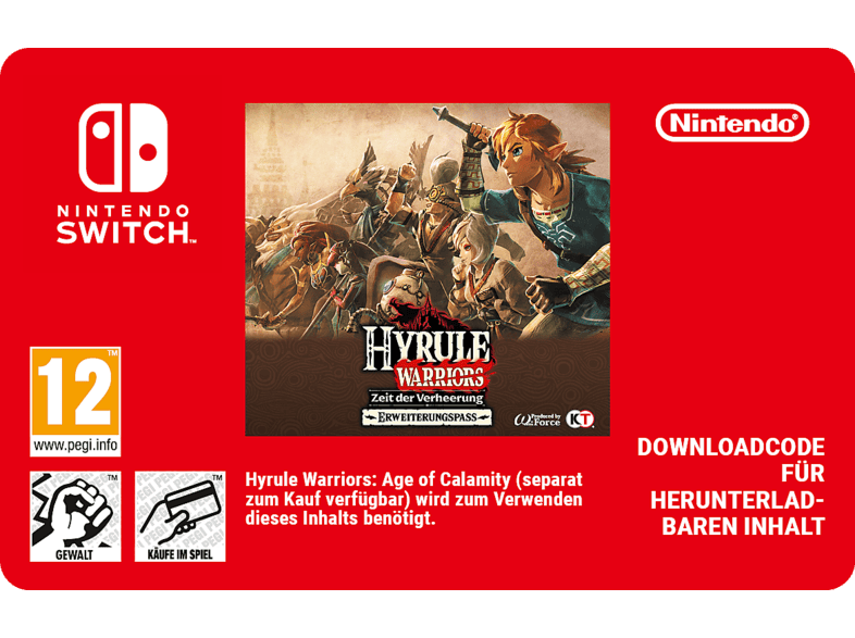 Erweiterungspass für Hyrule Warriors: Zeit der Verheerung - Nintendo Switch; Geschenkkarte