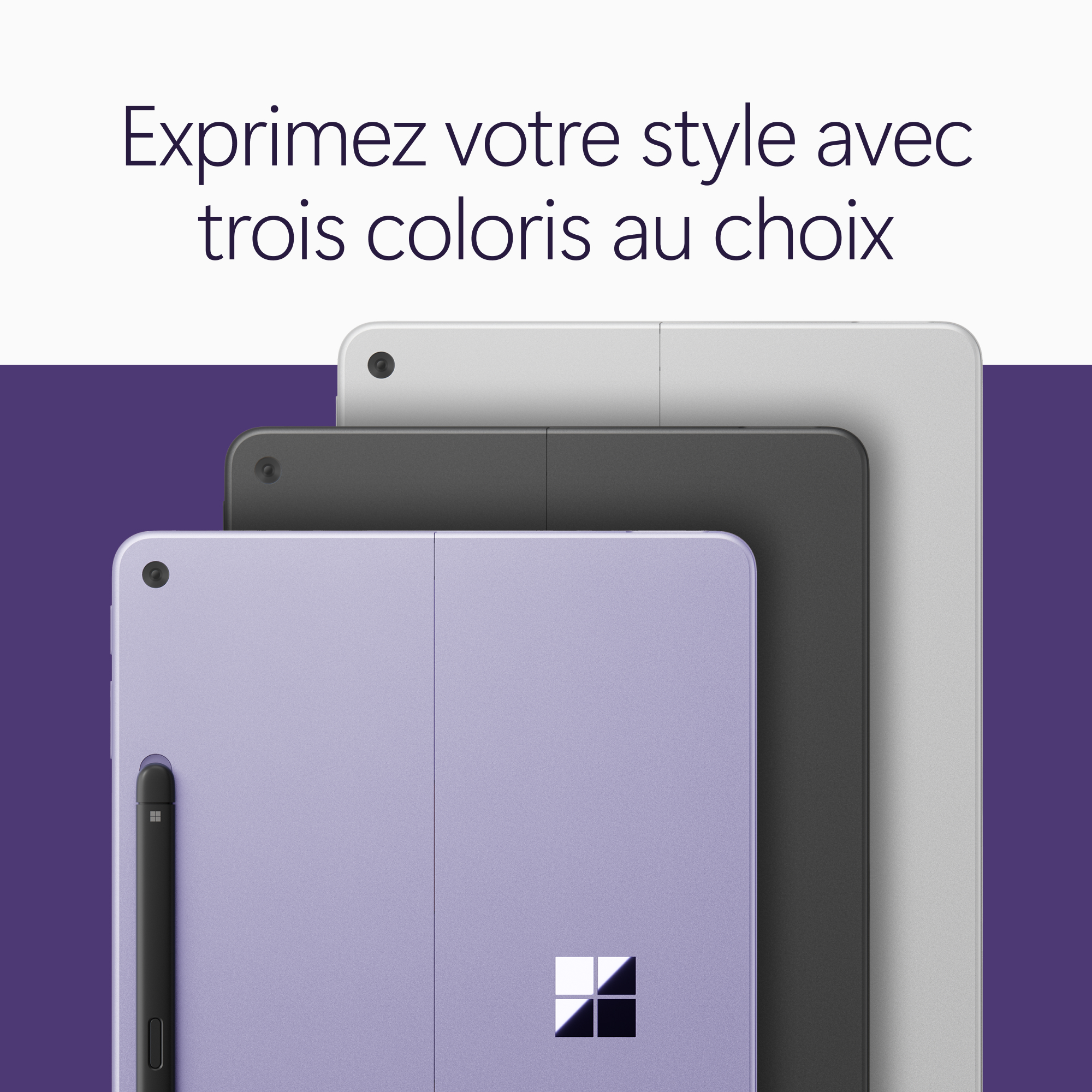 MICROSOFT Surface Pro, 12" LCD, Snapdragon® X2 Plus (6 cœurs), 16Go RAM, 256Go UFS, Violet, Windows 11 Home, Dernier modèle (2e édition)