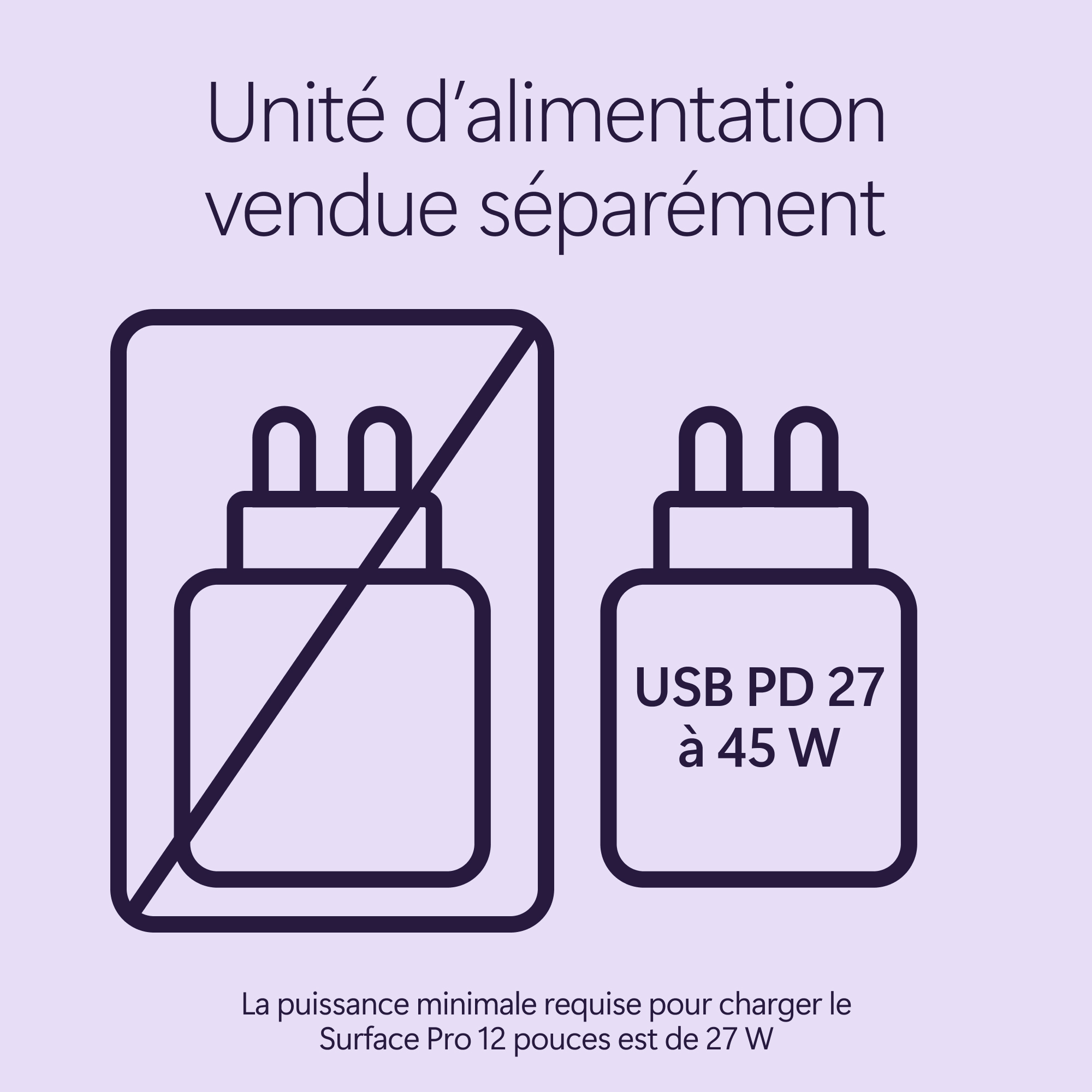 MICROSOFT Surface Pro, 12" LCD, Snapdragon® X2 Plus (6 cœurs), 16Go RAM, 256Go UFS, Violet, Windows 11 Home, Dernier modèle (2e édition)