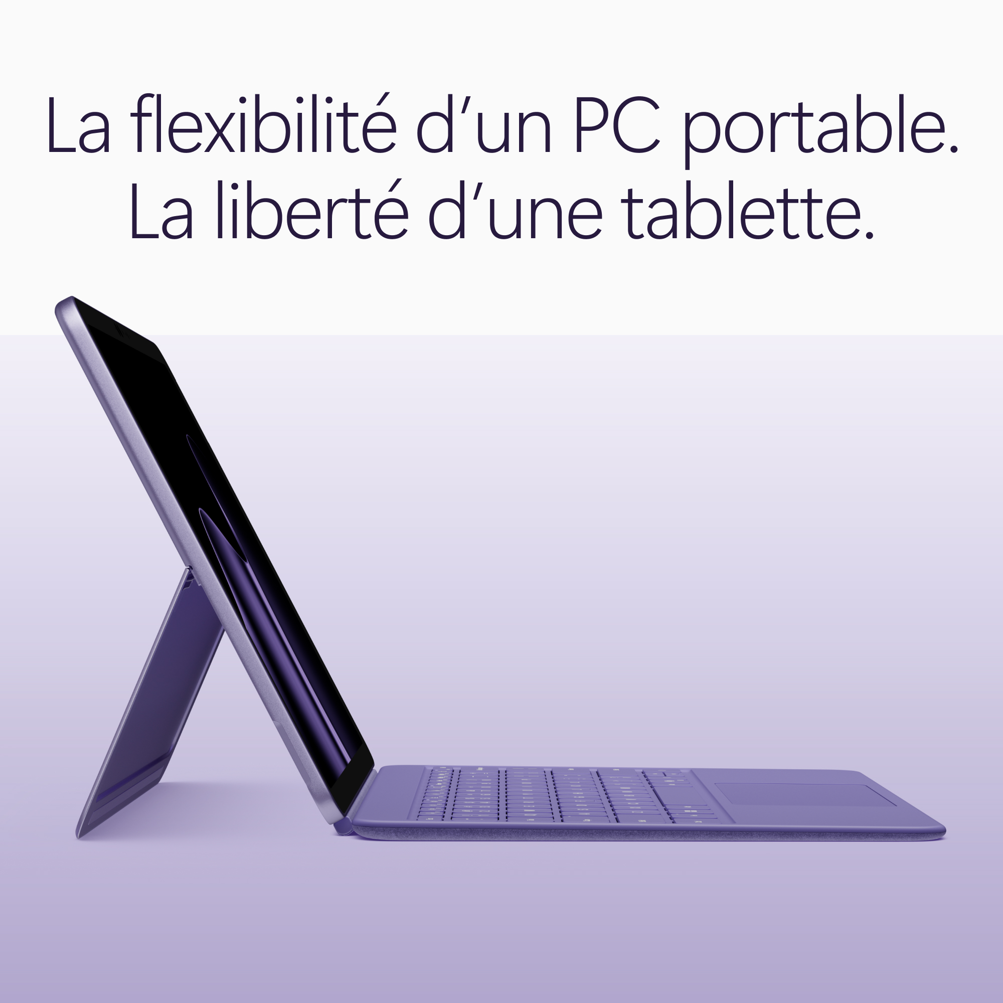 MICROSOFT Surface Pro, 12" LCD, Snapdragon® X2 Plus (6 cœurs), 16Go RAM, 512Go UFS, Violet, Windows 11 Home, Dernier modèle (2e édition)