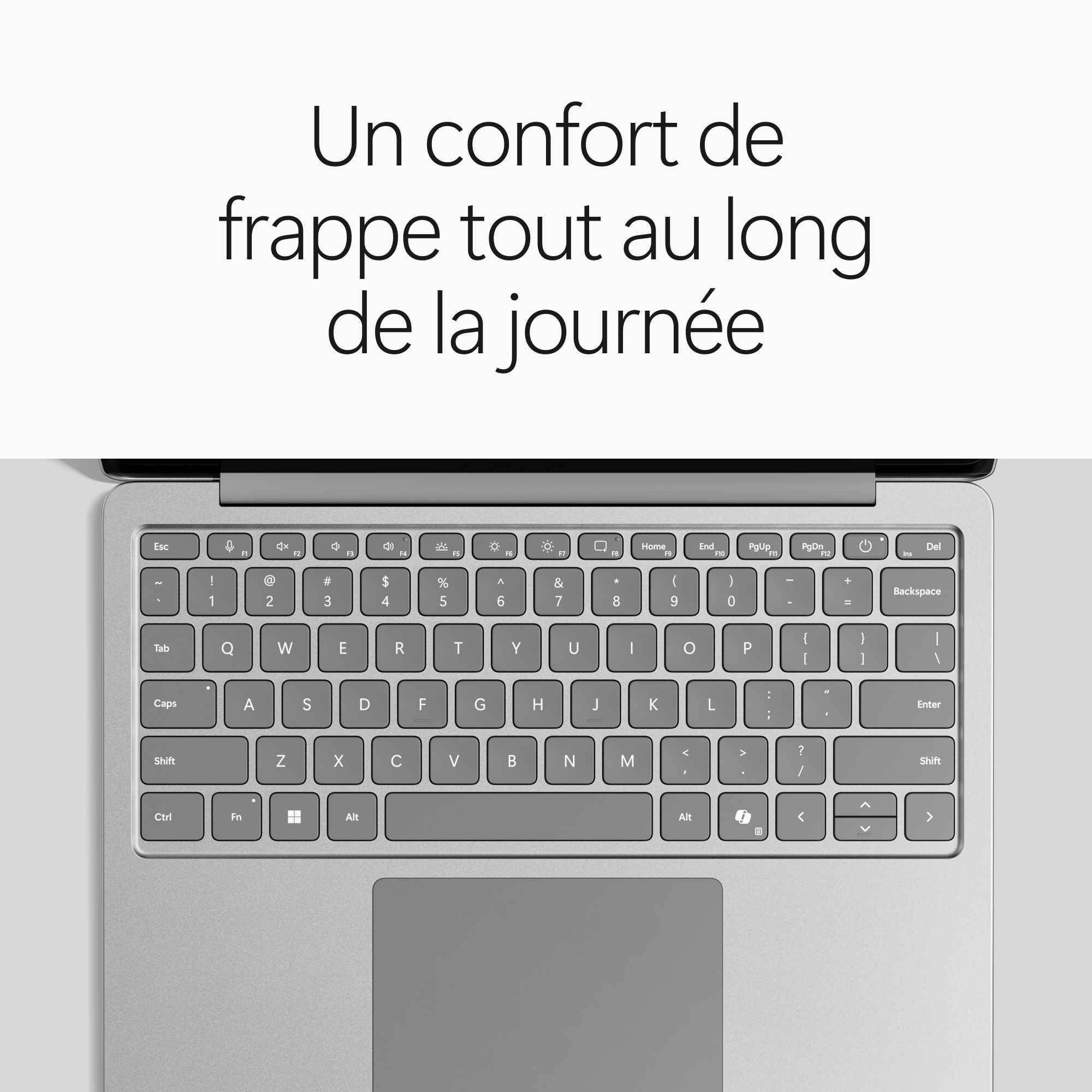 MICROSOFT Surface Laptop, 13" LCD, Snapdragon® X2 Plus (6 cœurs), 16Go RAM, 256Go UFS, Platine, Windows 11 Home, Dernier modèle (2e édition)