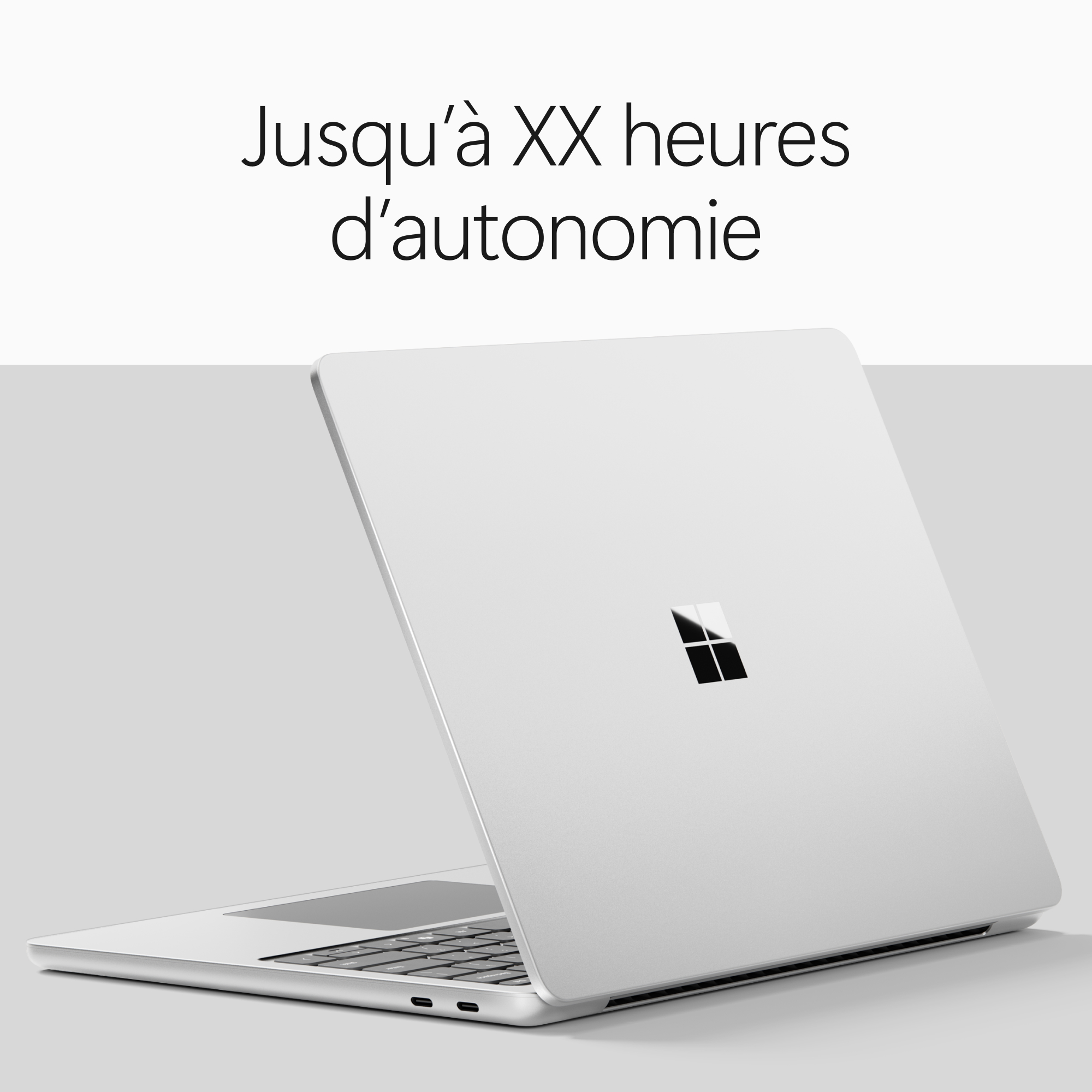 MICROSOFT Surface Laptop, 13" LCD, Snapdragon® X2 Plus (6 cœurs), 16Go RAM, 512Go UFS, Platine, Windows 11 Home, Dernier modèle (2e édition)
