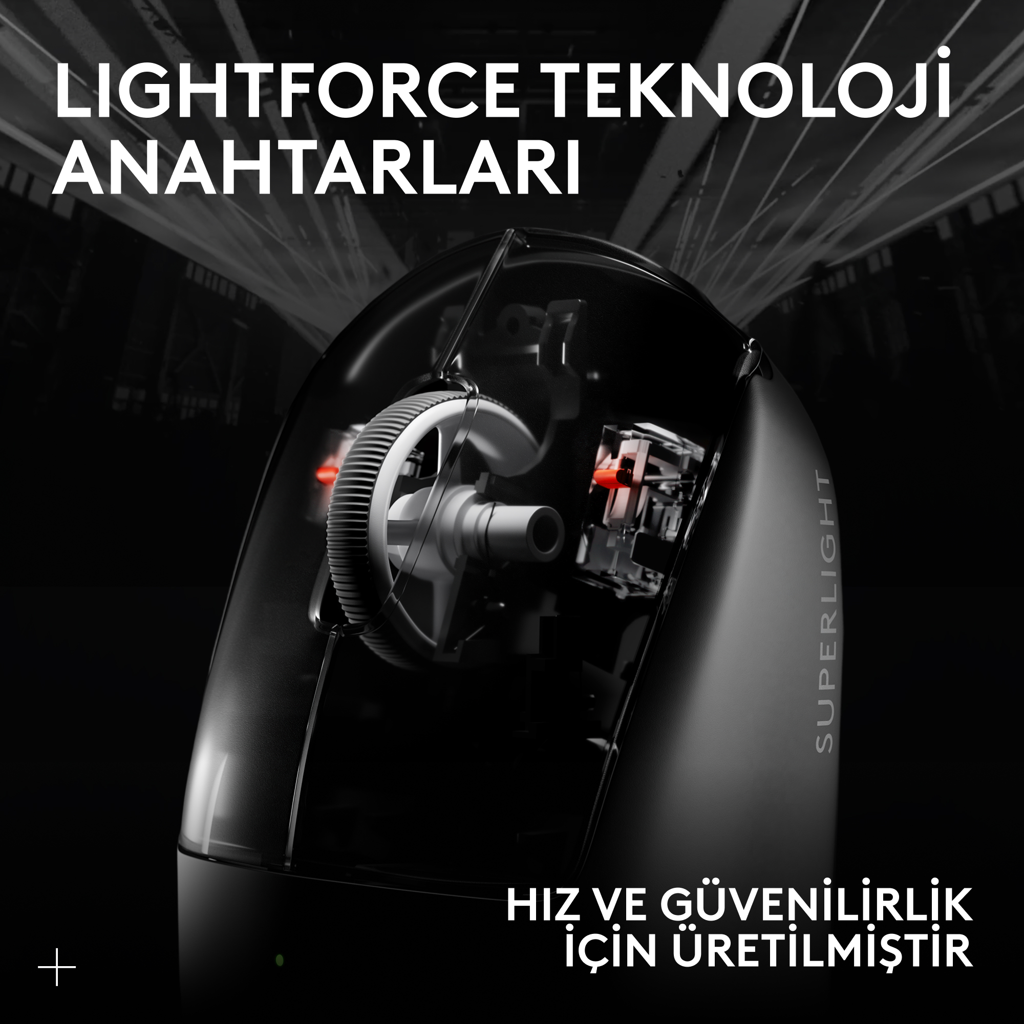 LOGITECH G Pro X Superlight 2c SE Lightspeed Kompakt Kablosuz Oyuncu Mouse Siyah