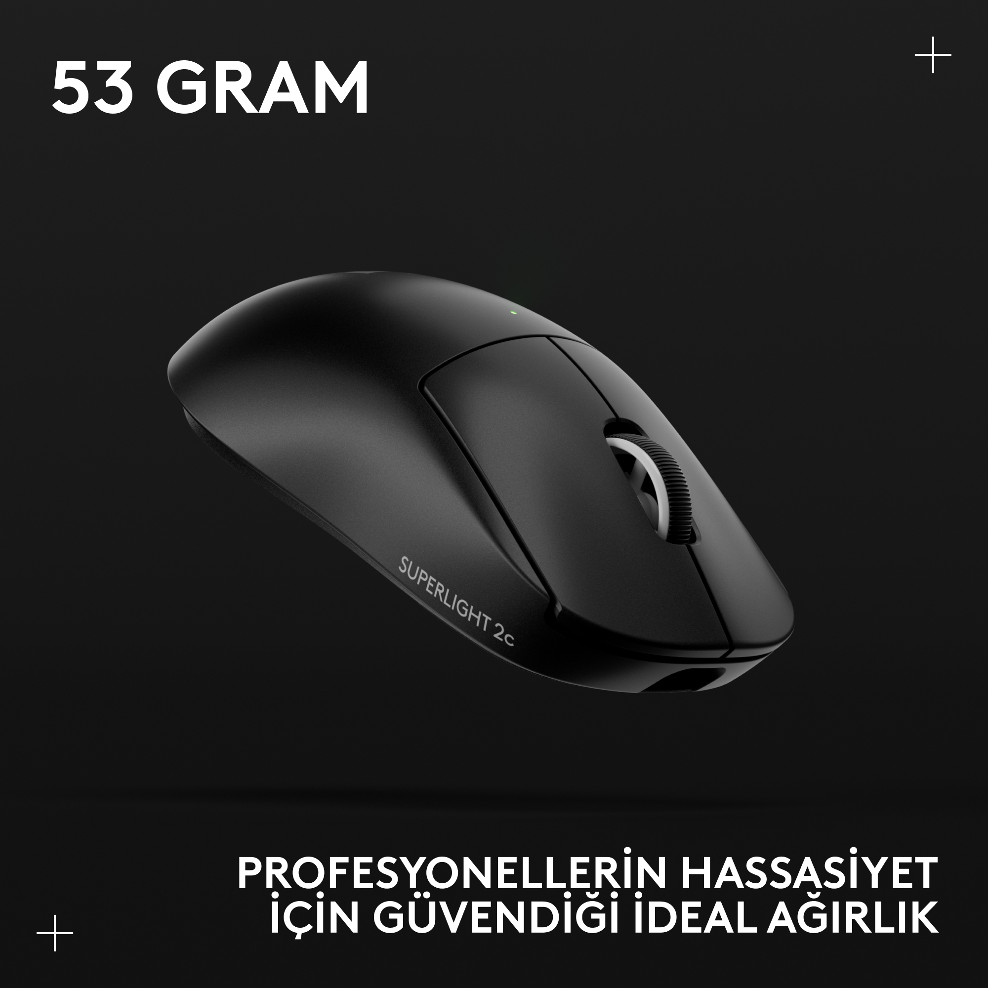 LOGITECH G Pro X Superlight 2c SE Lightspeed Kompakt Kablosuz Oyuncu Mouse Siyah
