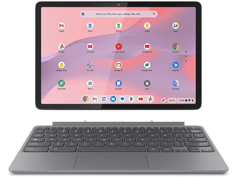 LENOVO Chromebook Duet CHROMEBOOK, 10,95 ", processore MediaTek Kompanio 838, ARM Mali-G57, RAM 4 GB, 64 GB eMMC, Grey, Google Chrome OS