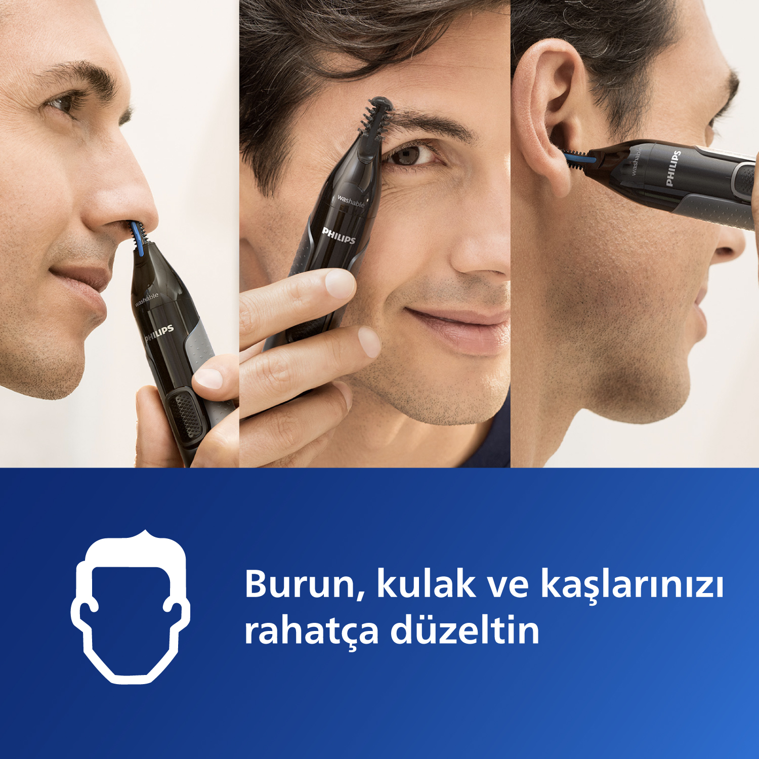 PHILIPS 3000 Serisi Burun, Kulak ve Kaş Düzeltici, Koruyucu Sistem, Kolay Temizleme, NT3650/16