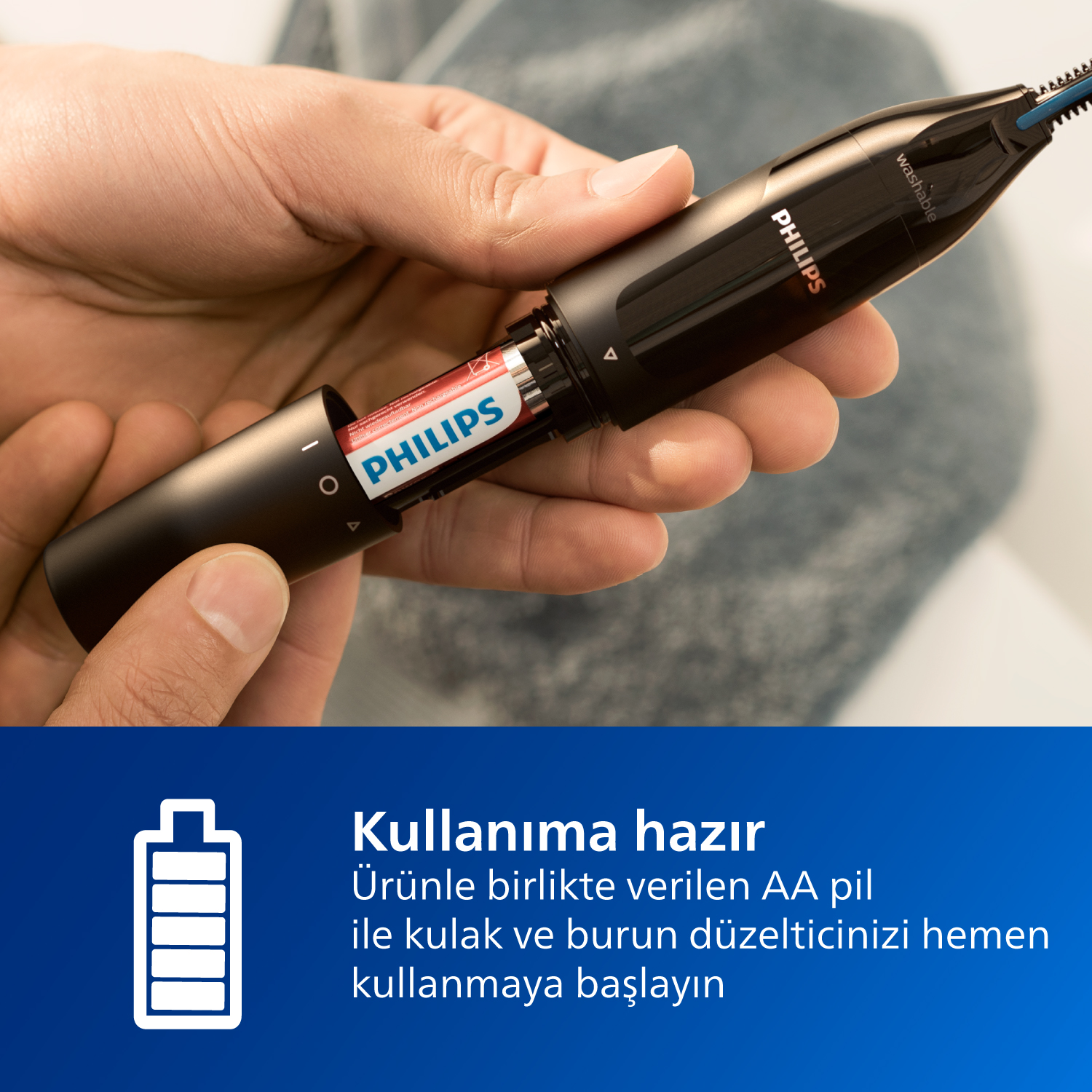 PHILIPS 3000 Serisi Burun, Kulak ve Kaş Düzeltici, Koruyucu Sistem, Kolay Temizleme, NT3650/16