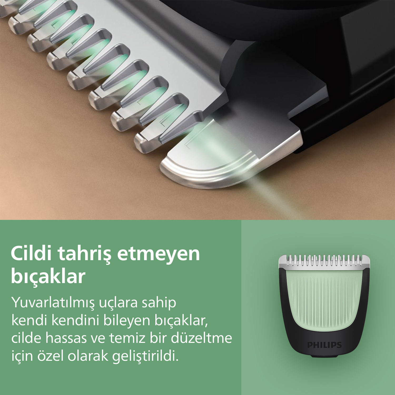 PHILIPS 3000 Serisi 7 in 1, Erkek Bakım Seti, Yüz&Saç Tıraş Makinesi, Cilt Dostu Bıçaklar, MG3930/15