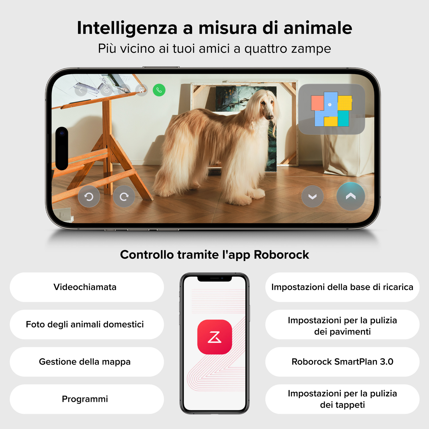 ROBOT ASPIRAPOLVERE ROBOROCK QREVO EDGE 2 PRO W    , Potenza 60 W, Lavapavimenti, Autonomia fino a 220 min, Sensore di superficie, Spazzola laterale, Base di carica, Bianco