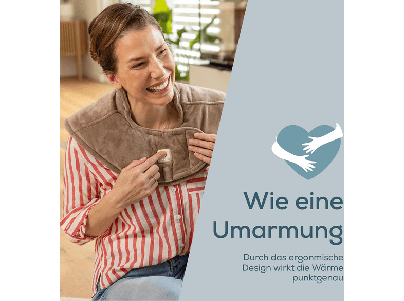 Beurer 201.13 HK 165 Huggy Smokey Taupe Schulterheizkissen — Foto 4 von 5