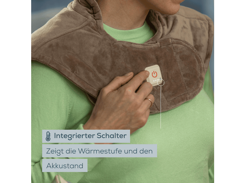 Beurer 201.13 HK 165 Huggy Smokey Taupe Schulterheizkissen — Foto 5 von 5