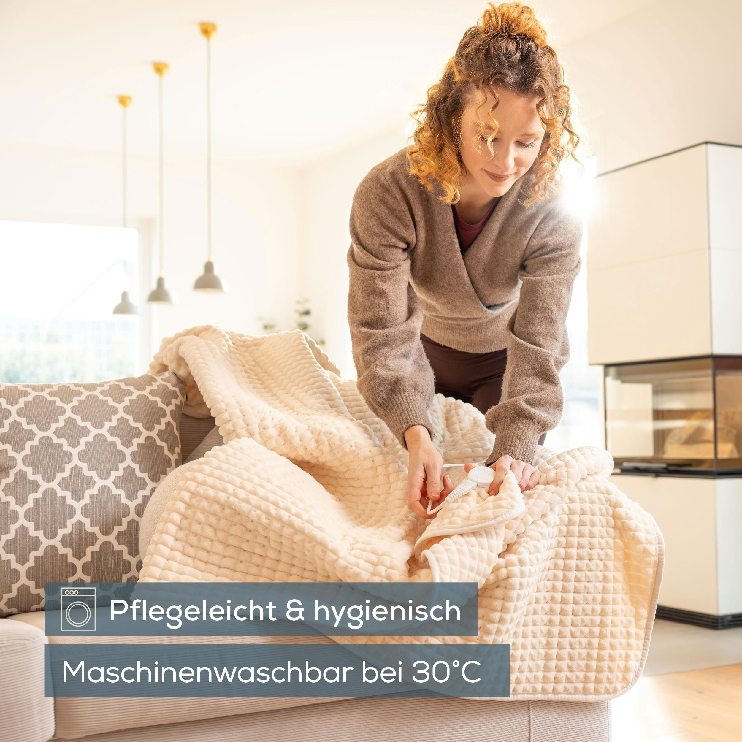 BEURER 400.66 Waffle Ivory Wärmezudecke