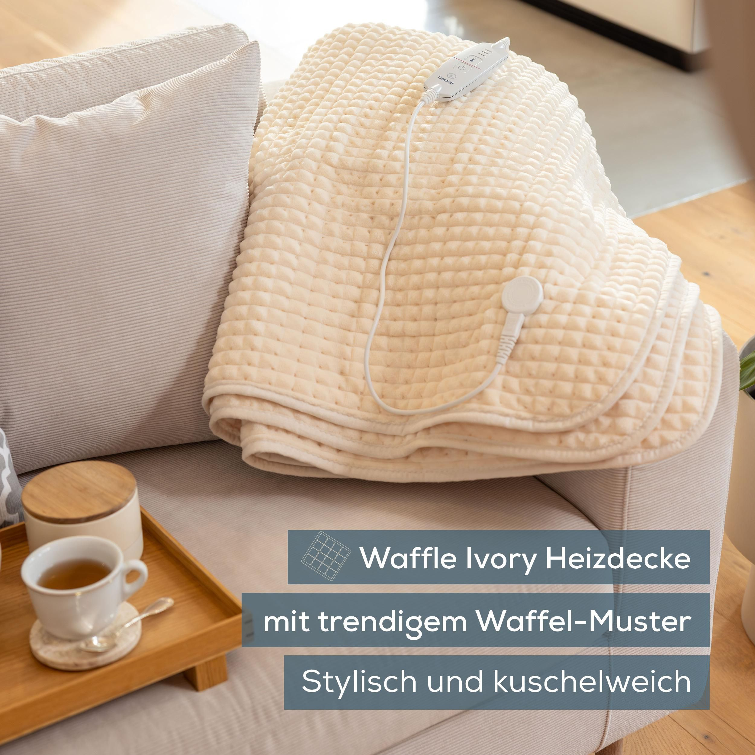 BEURER 400.66 Waffle Ivory Wärmezudecke