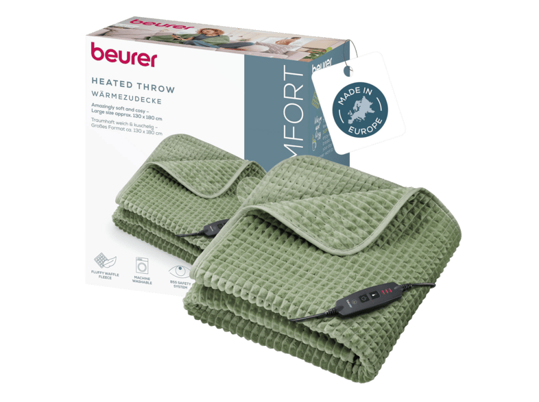 Beurer 400.69 HD 72 Waffle Sage Green Wärmezudecke