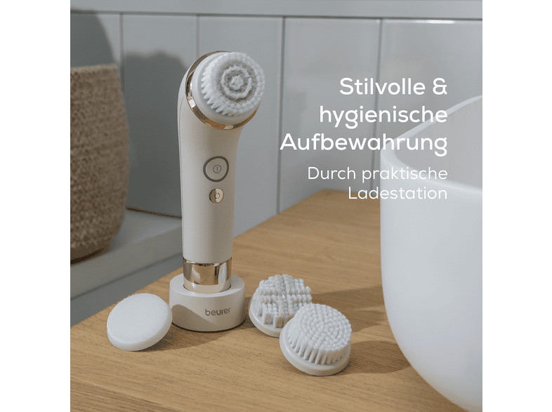 Beurer 107.28 FC97 Pureo Fresh Glow Gesichtsbürste mit 4-Aufsätze — Foto 3 von 5