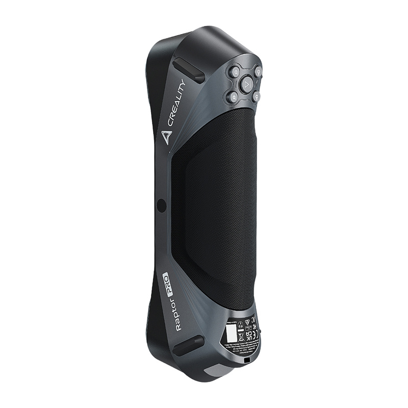 Creality Raptor Pro 3D szkenner szürke és fekete színben fehér háttér előtt.